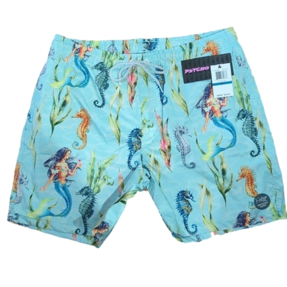 Swimsuit Psycho Tuna  Summer Swim Trunks Board Shorts swimming suit - Picture 3 of 10